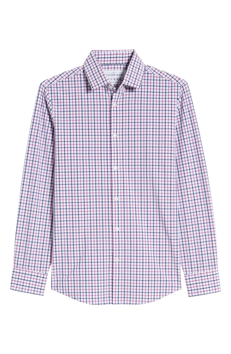 Mizzen+Main Gulph Trim Fit Check Shirt, Alternate, color, 