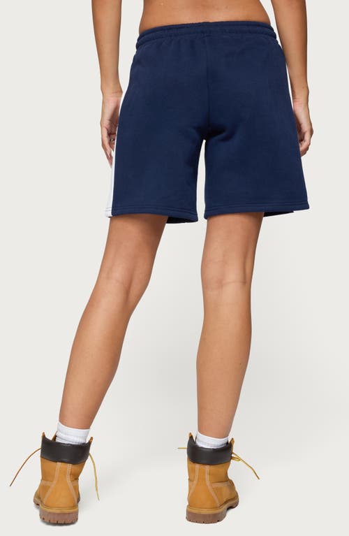 Edikted Drawstring Bermuda Shorts In Blue