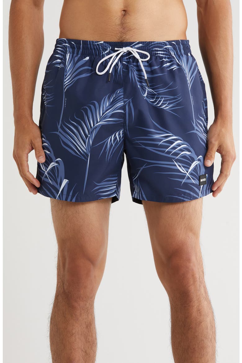 Piranha Swim Trunks, Main, color, OPEN BLUE