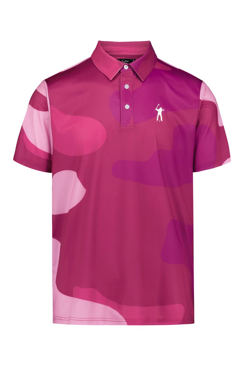 Snap Placket Performance Golf Polo, Main, color, FUCHSIA