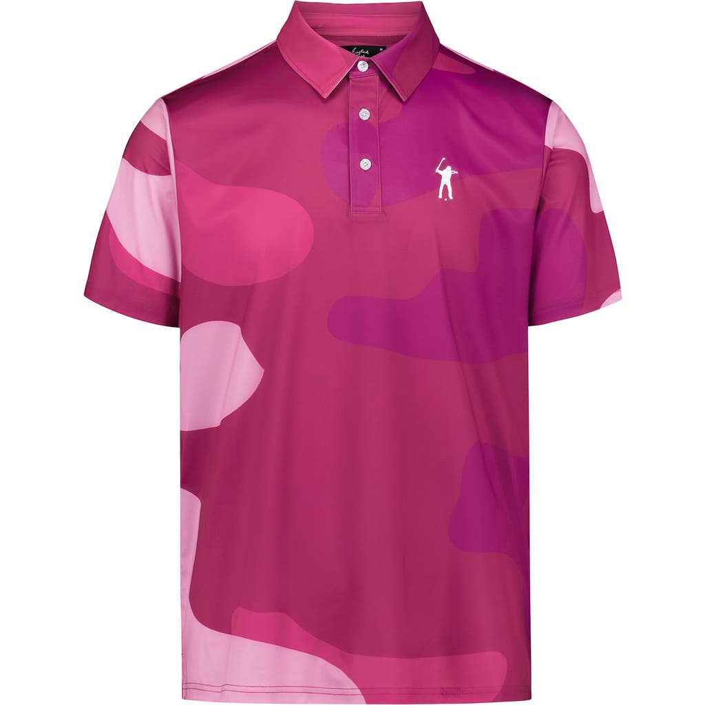 Eastside Golf Snap Placket Performance Golf Polo In Purple