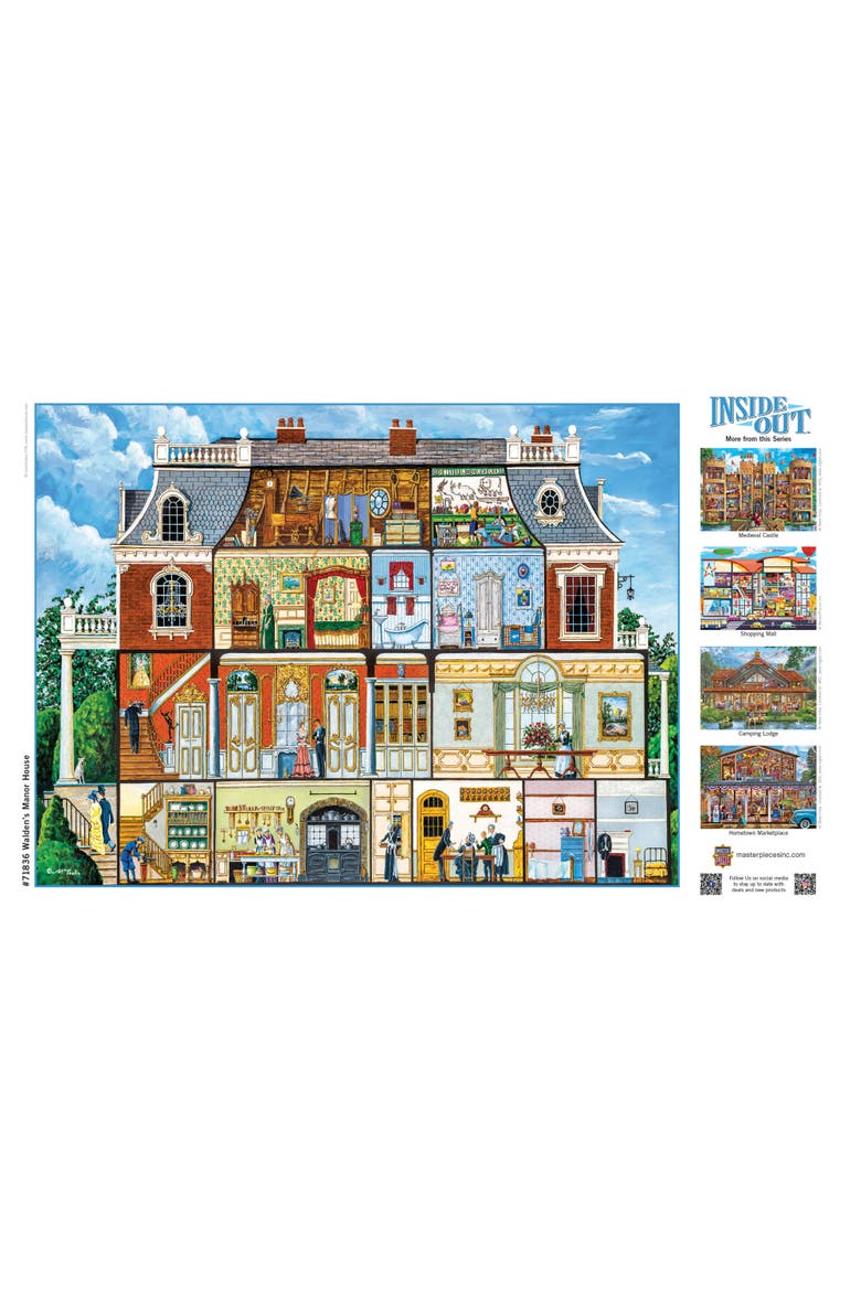 Walden's Manor House 1000 Piece Puzzle, Alternate, color, Multicolor