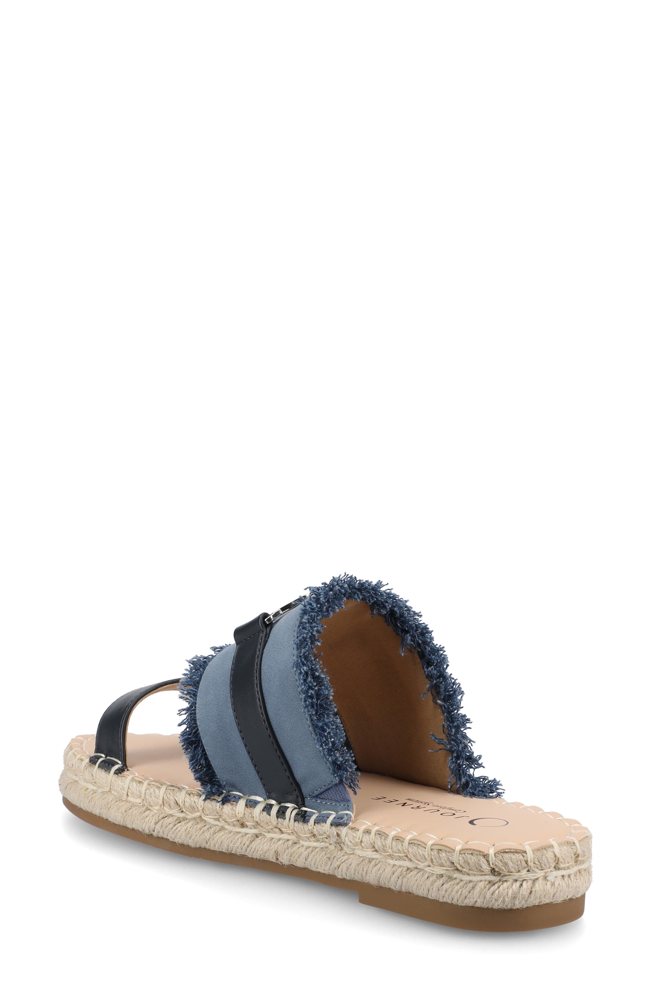 Keelee Espadrille Slide Sandal, Alternate, color, NAVY