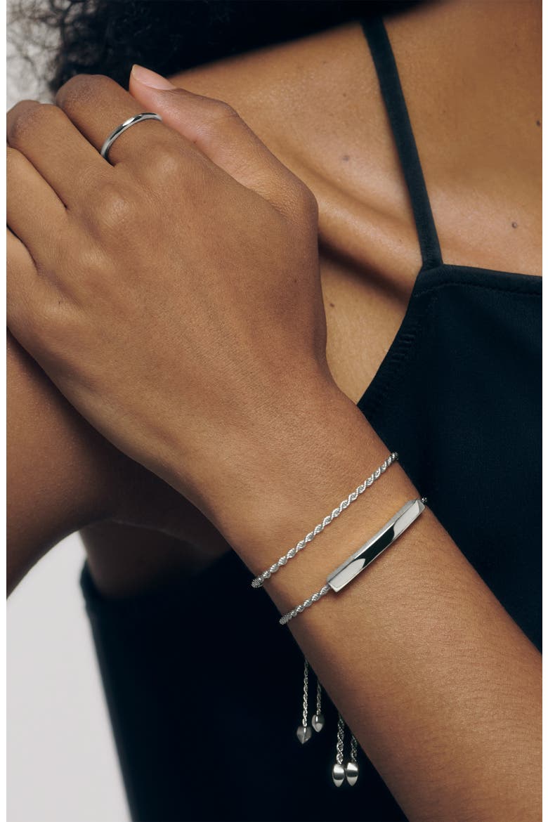 Corda Rope Chain Friendship Bracelet, Alternate, color, SILVER