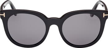 TOM FORD Moira 53mm Polarized Butterfly Sunglasses | Nordstrom display picture 1
