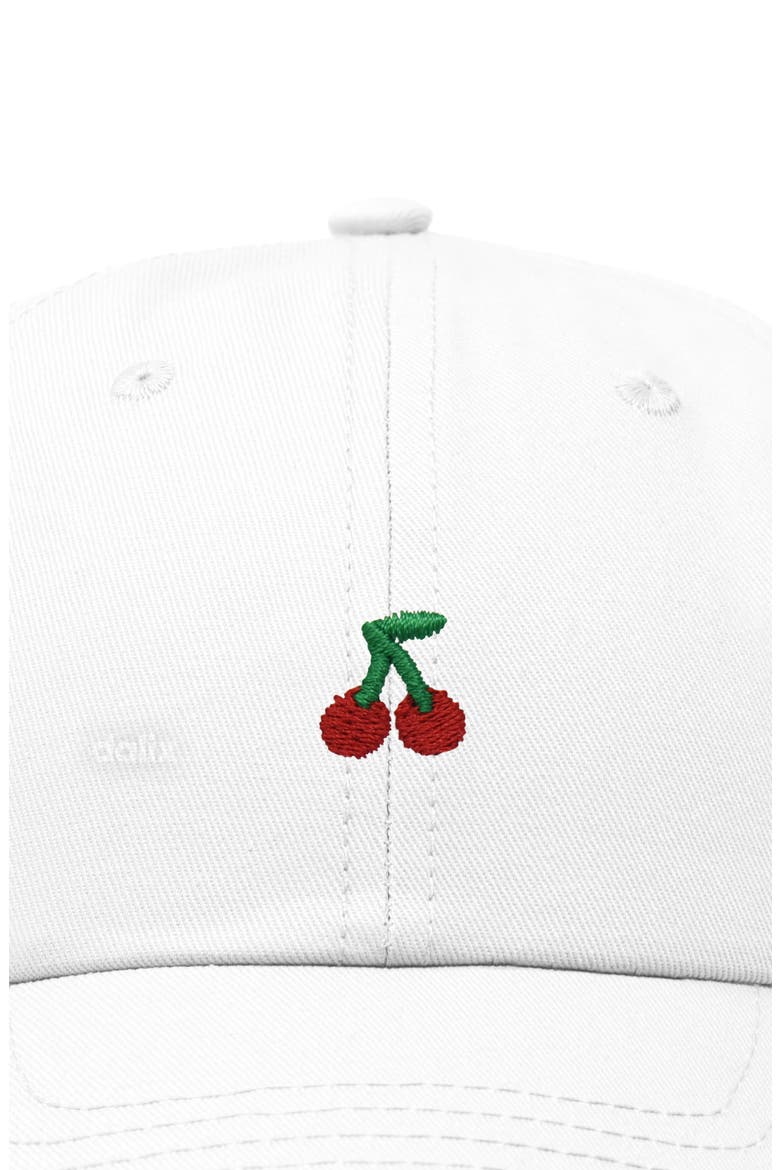 Lil Cherry Dad Cap, Alternate, color, White