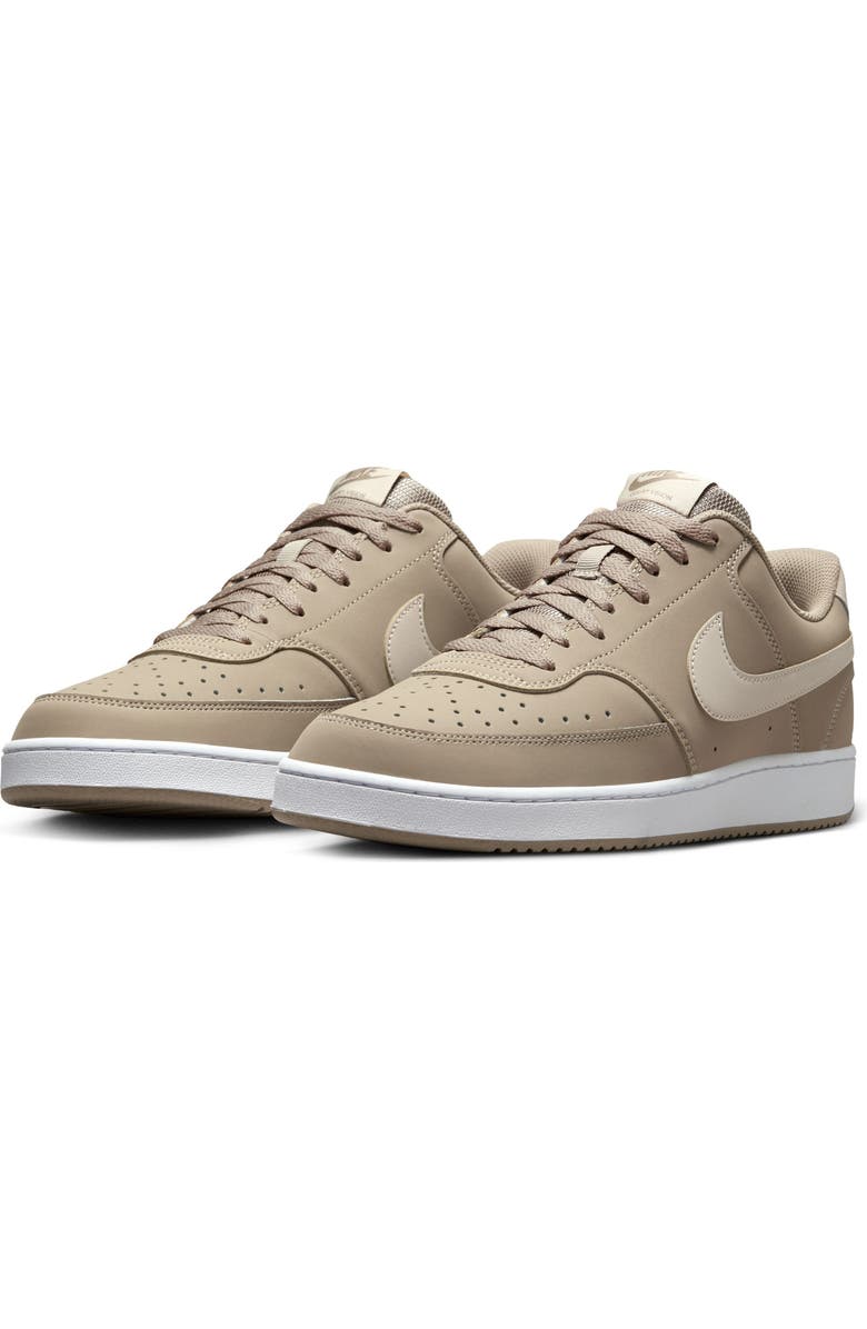 Nike Court Vision Low Sneaker, Main, color, Khaki/ Sanddrift/ White