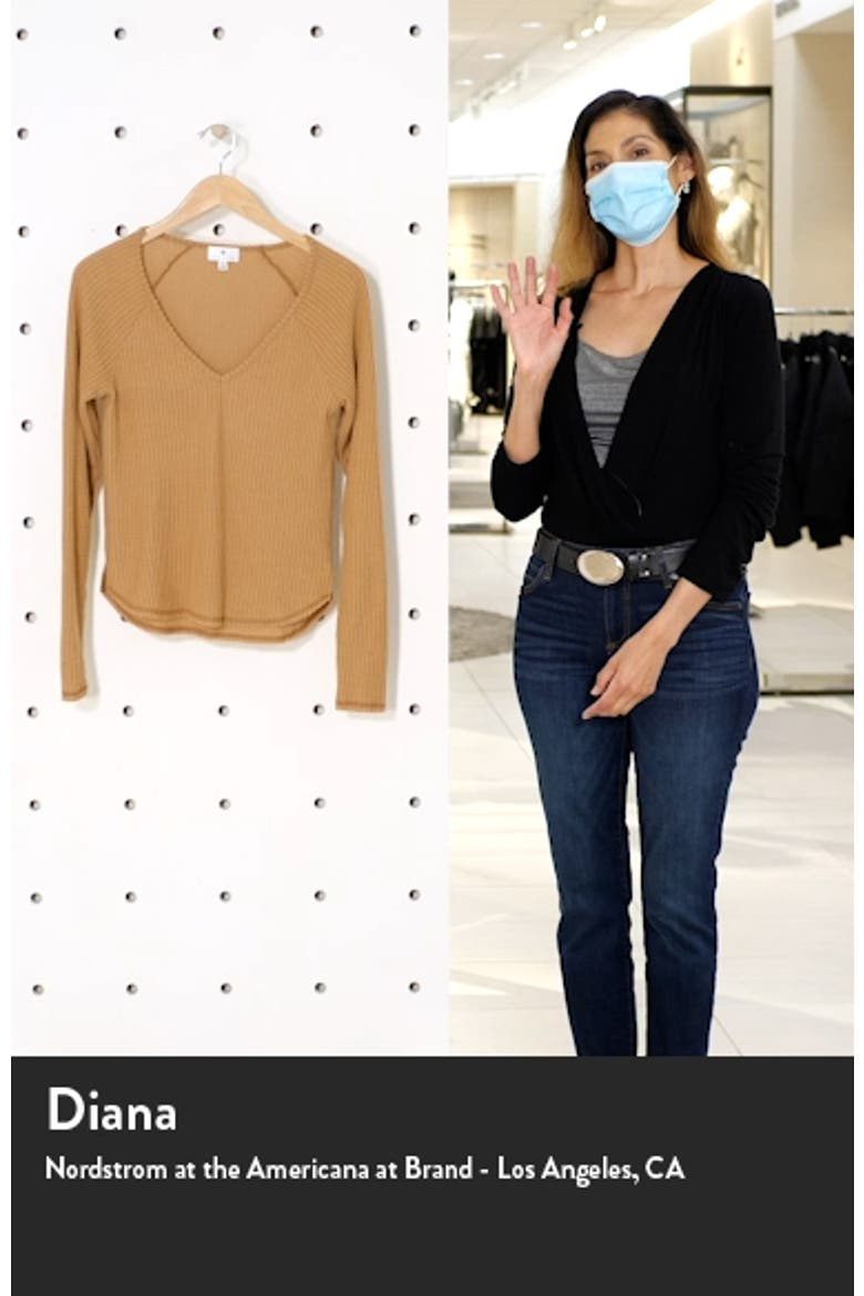 Waffle V-Neck Top video