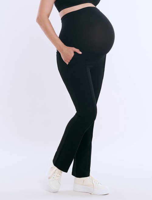 Shop Motherhood Maternity Mia Secret Fit Over The Belly Slim Straight Leg Pant In Black