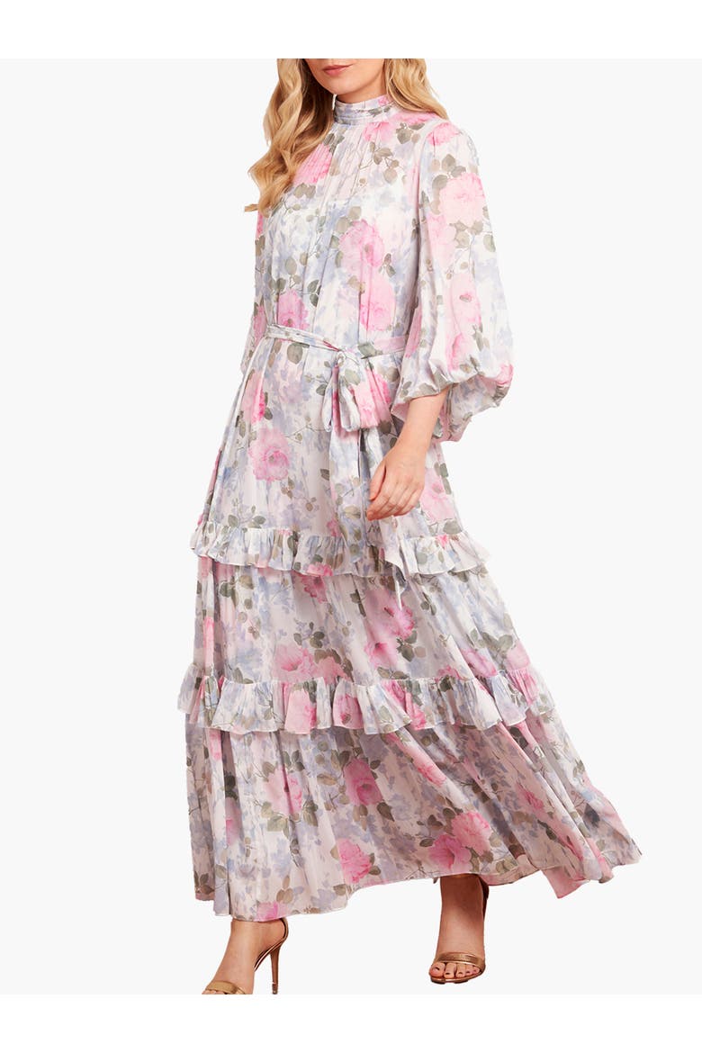 Camille's Garden Louisa Ankle Gown, Main, color, Moonshine
