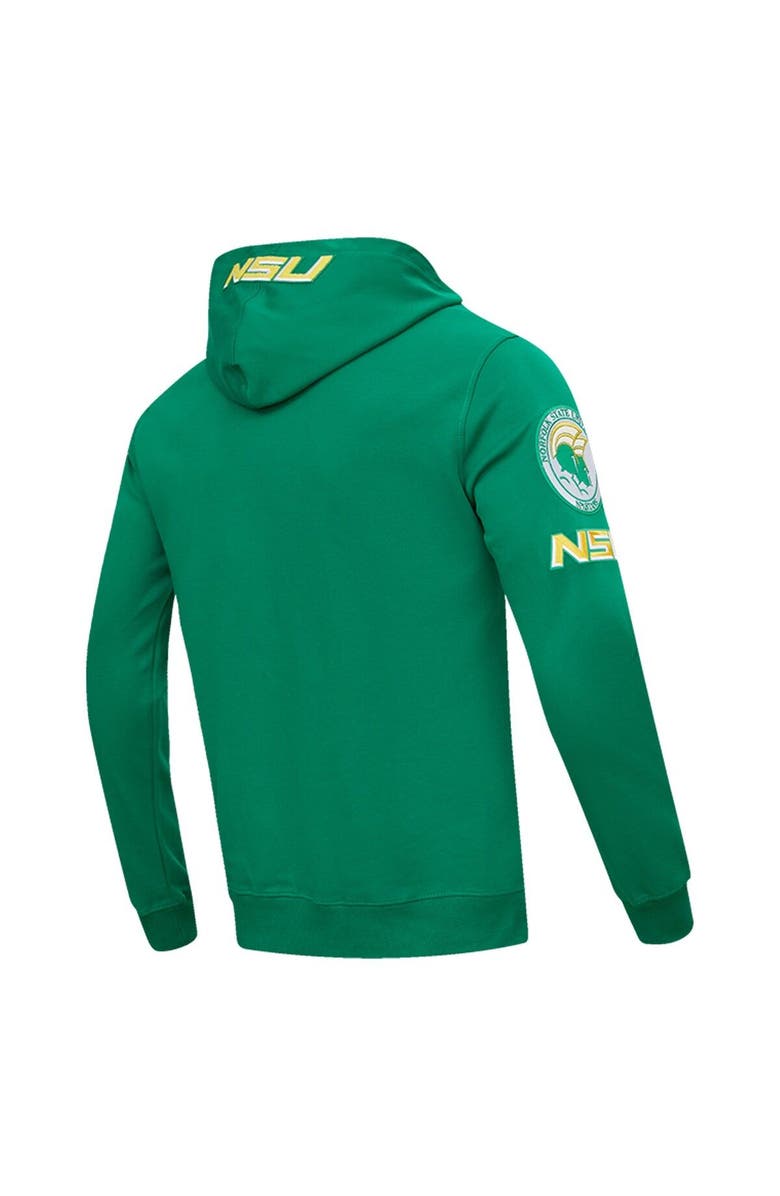 PRO STANDARD Men's Pro Standard Green Norfolk State Spartans University Classic Pullover Hoodie, Alternate, color, 