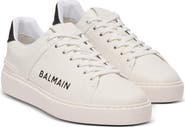 Balmain B-Court trainers in leather calfskin