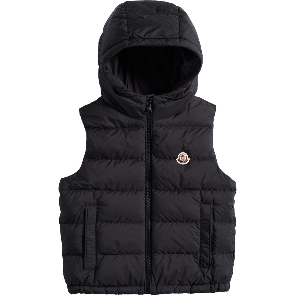 Moncler Kids' Fudo Hooded Down Puffer Vest In Black