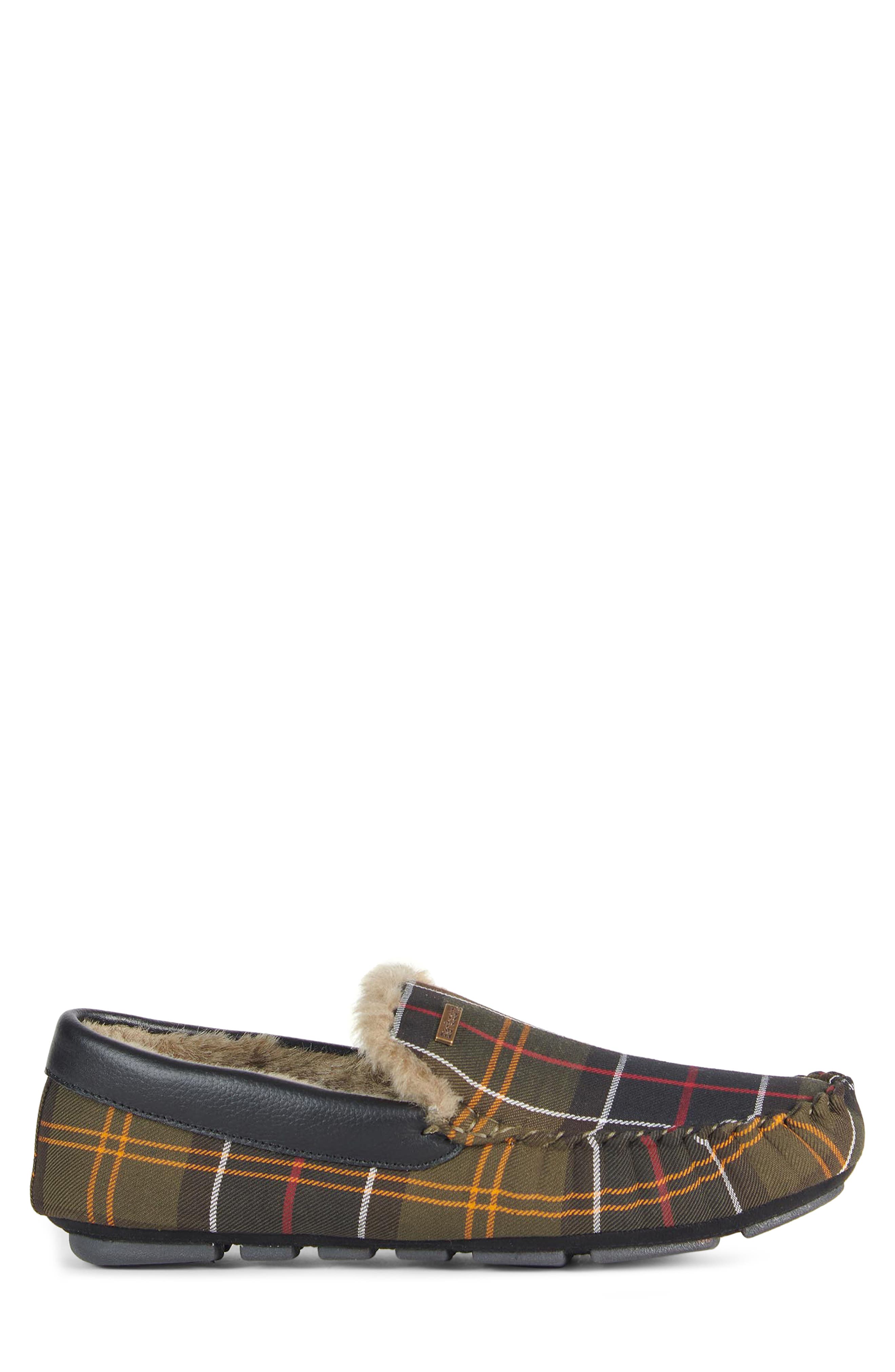 Barbour Monty Faux Fur Lined Slipper, Alternate, color, Recycled Classic Tartan