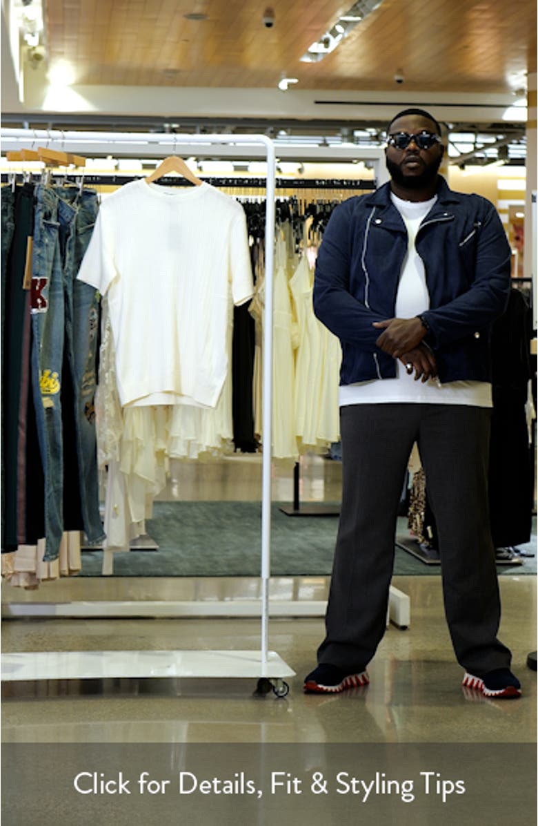 Short Sleeve Cotton & Cashmere Rib Sweater, sales video thumbnail