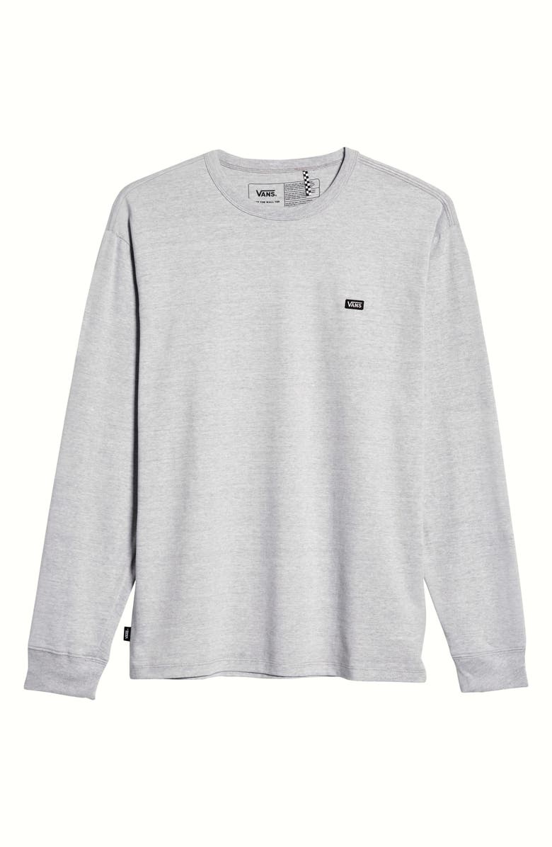 Vans Off The Wall Classic Long Sleeve T-Shirt, Alternate, color, Athletic Heather