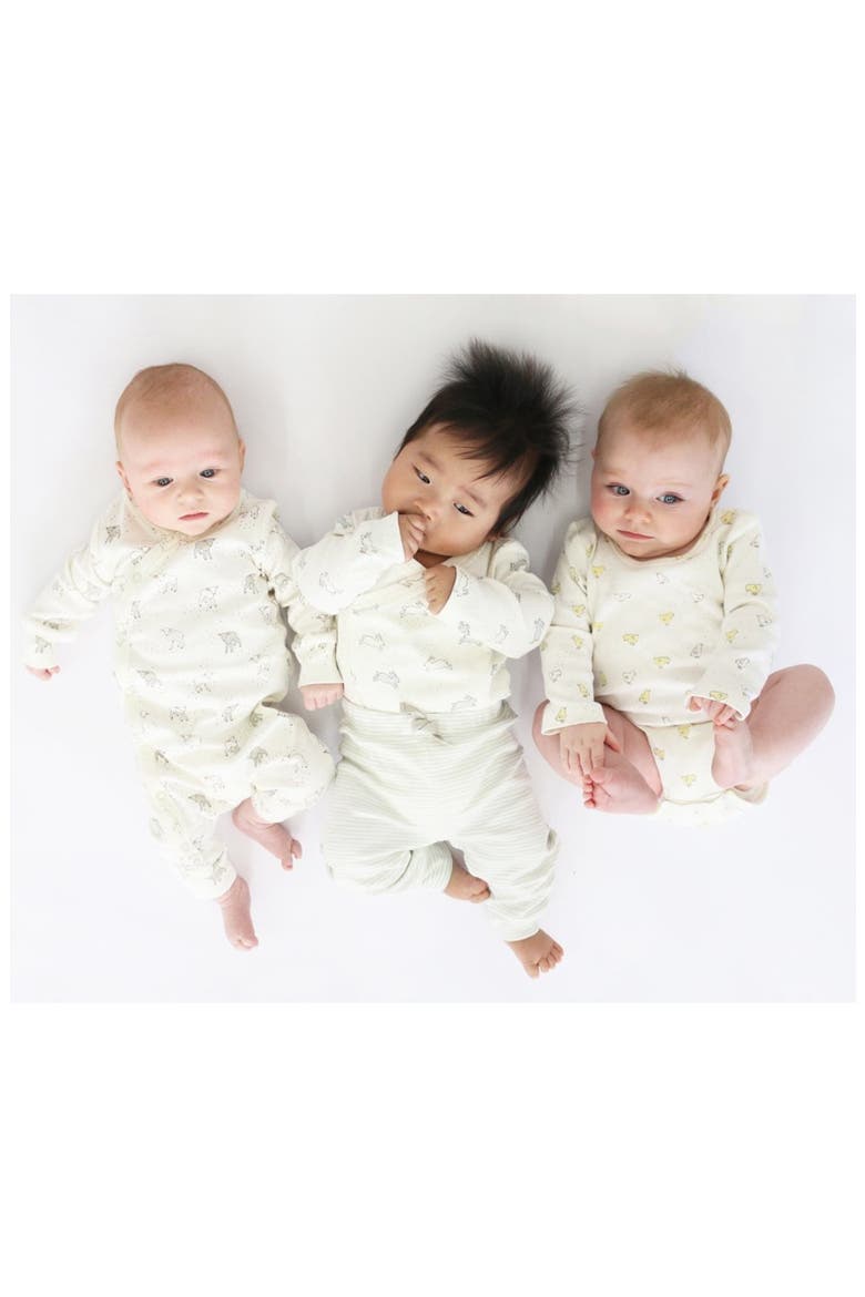 Magical Forest Organic Cotton Bodysuit, Pants & Knotted Hat Set, Alternate, color, MAGICAL FOREST