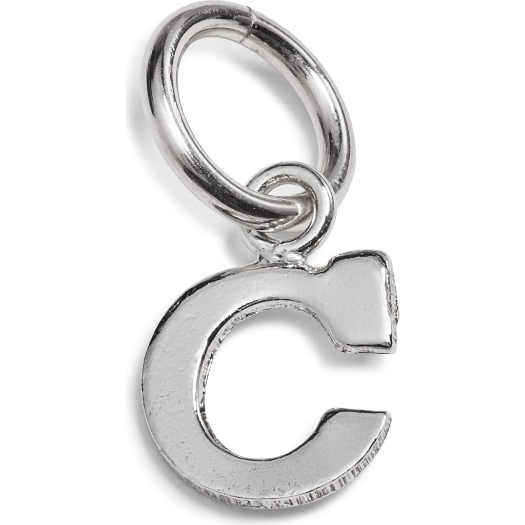 Nashelle Initial Charm In Sterling Silver - C
