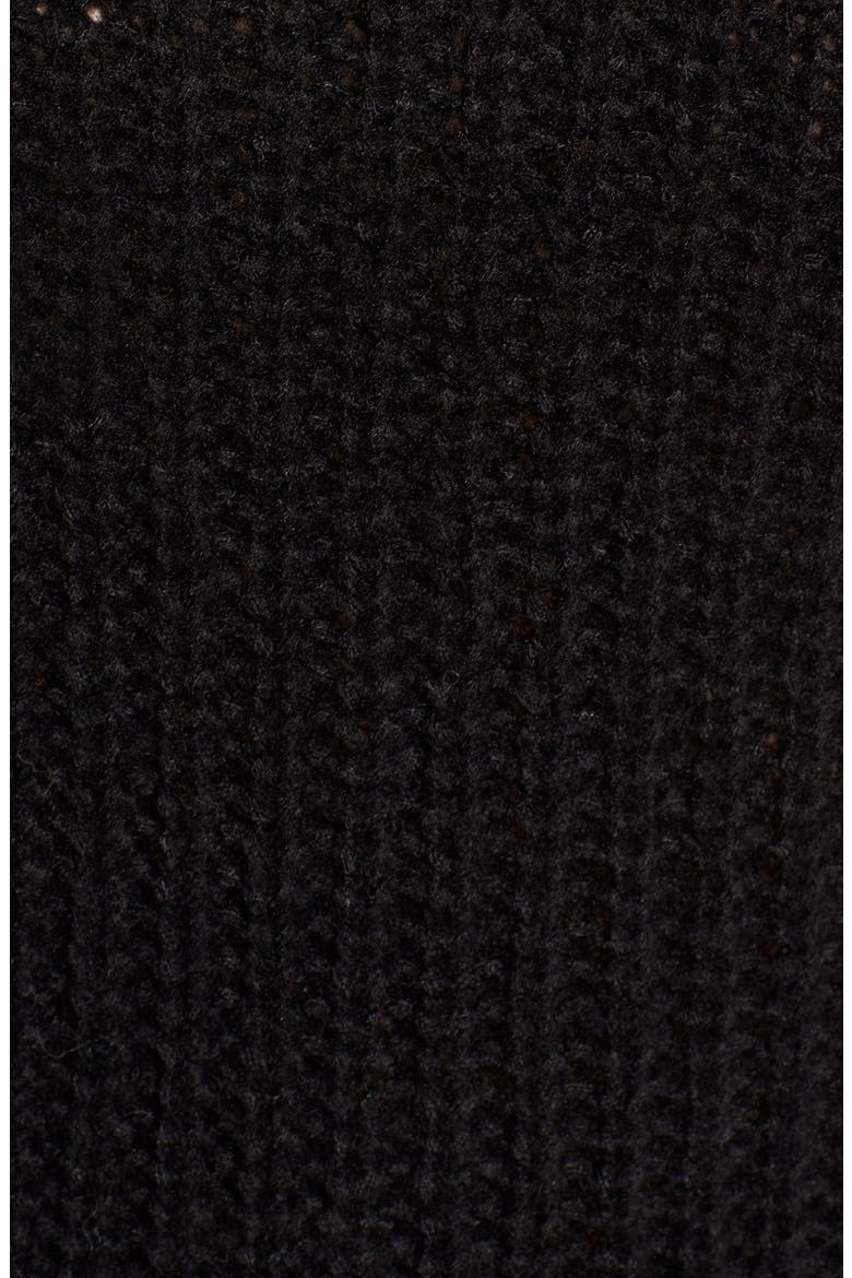 Chunky Turtleneck Sweater, Alternate, color, BLACK