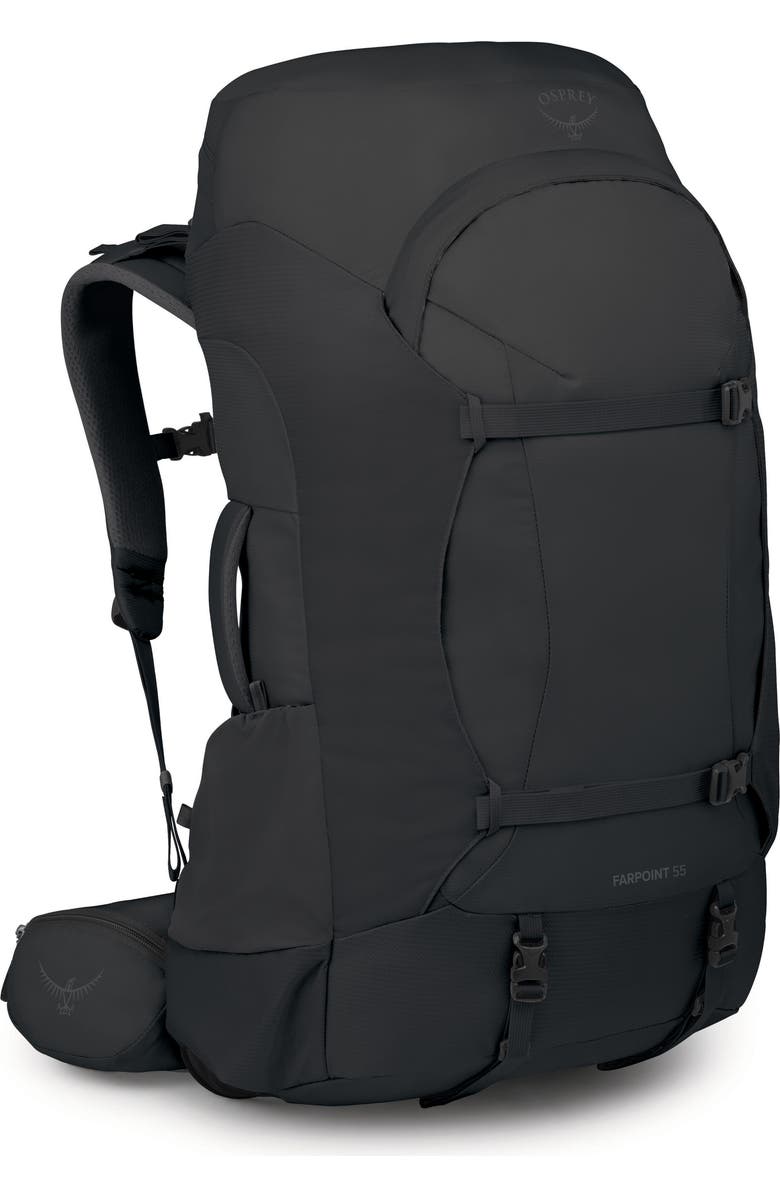 Osprey Farpoint Trek 55-Liter Backpack Luggage, Alternate, color, Black