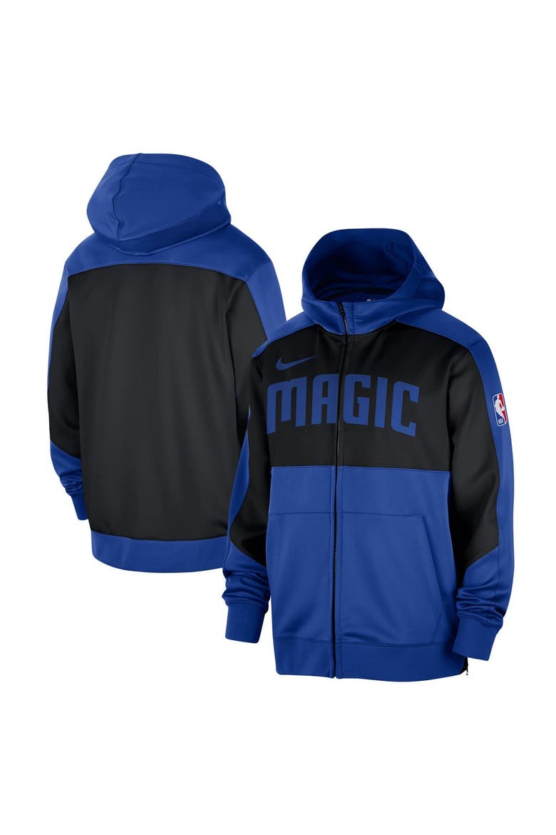 Men's Nike Blue Orlando Magic Authentic On-Court Showtime Performance Full-Zip Hoodie, Alternate, color, Blue