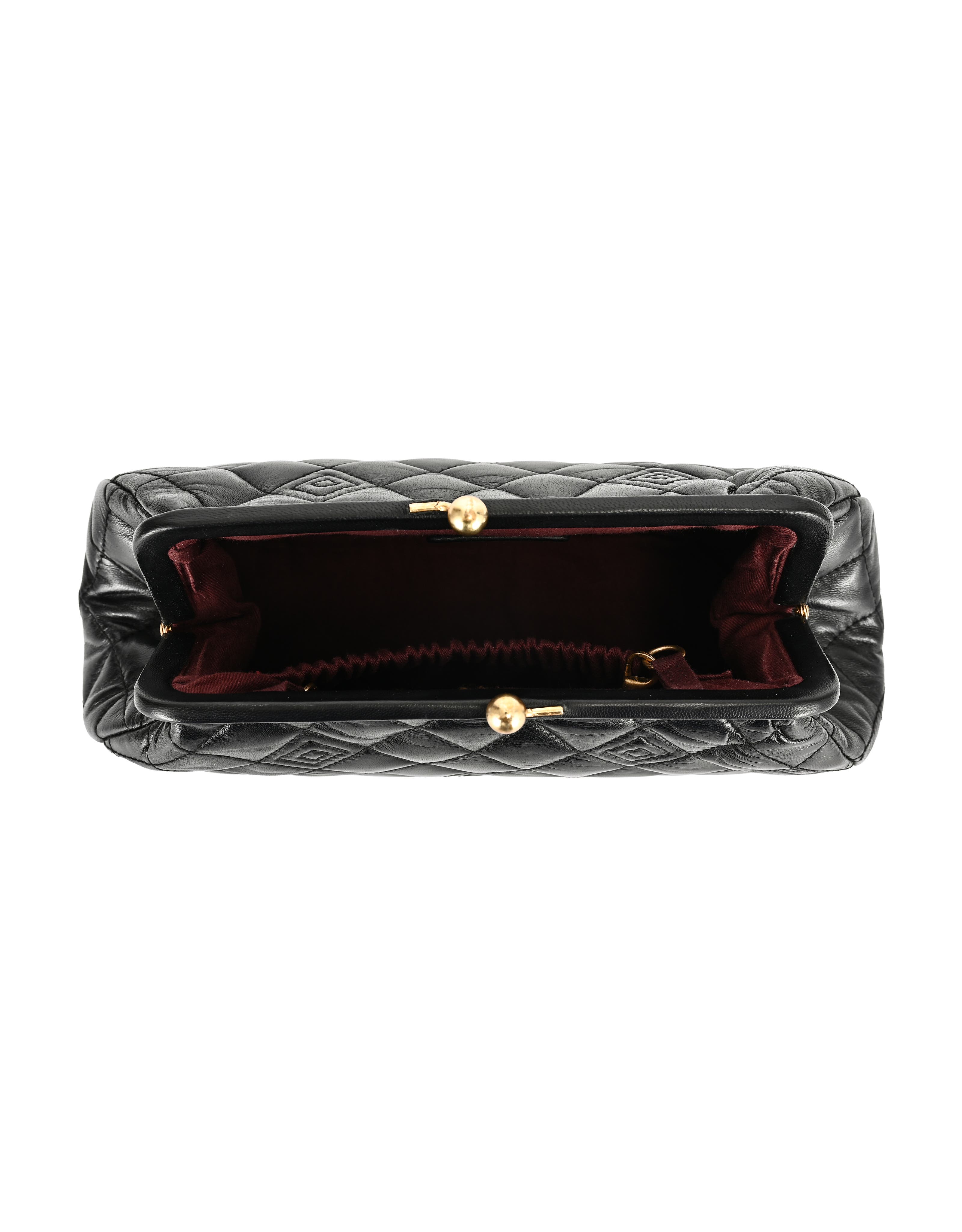 OLD TREND Petunia Small Quilted Leather Crossbody, Alternate, color, Black