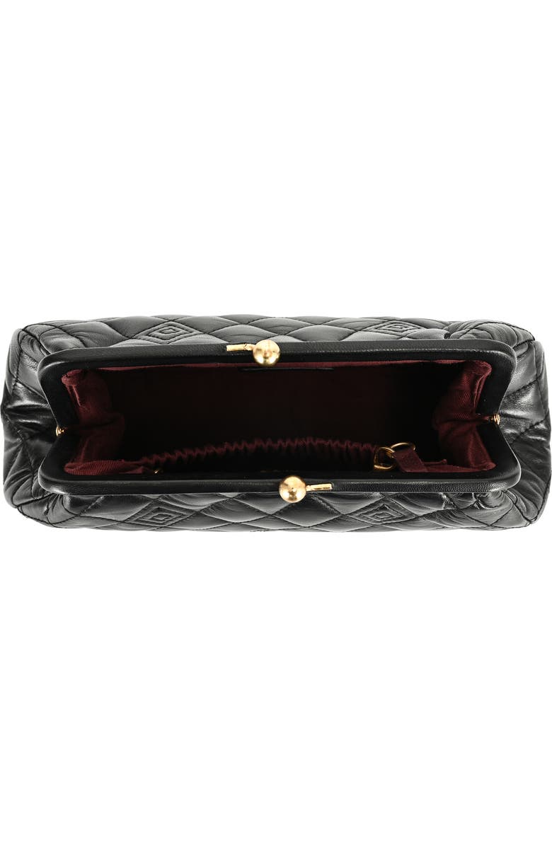 OLD TREND Petunia Small Quilted Leather Crossbody, Alternate, color, Black