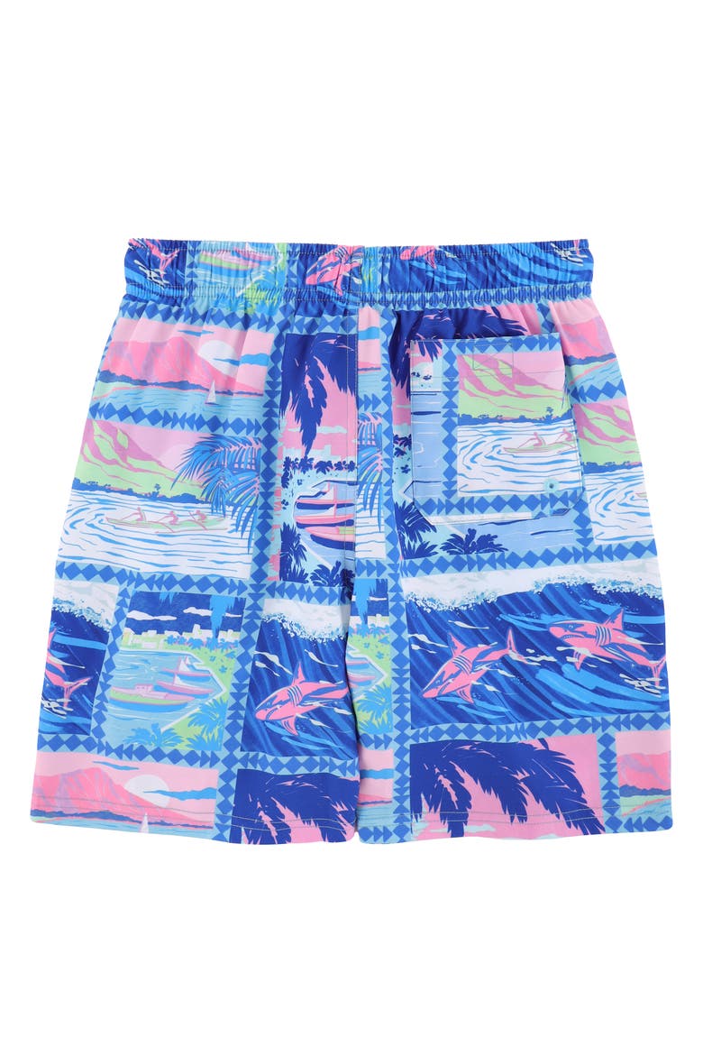 Kid's Island Classic Swim Trunks with Mesh Lining and UPF 50+, Alternate, color, Multi