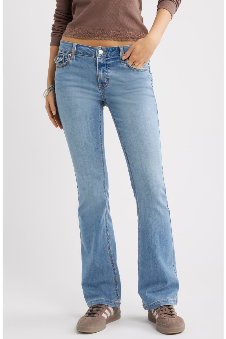 Low Rise Stretch Bootcut Jeans, Main, color, WESTERN WASH