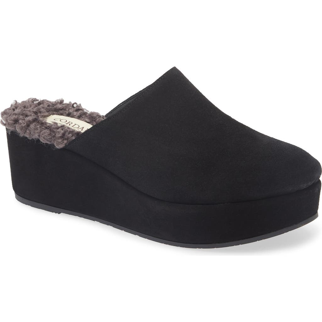 Cordani Camryn Platform Wedge Mule In Black