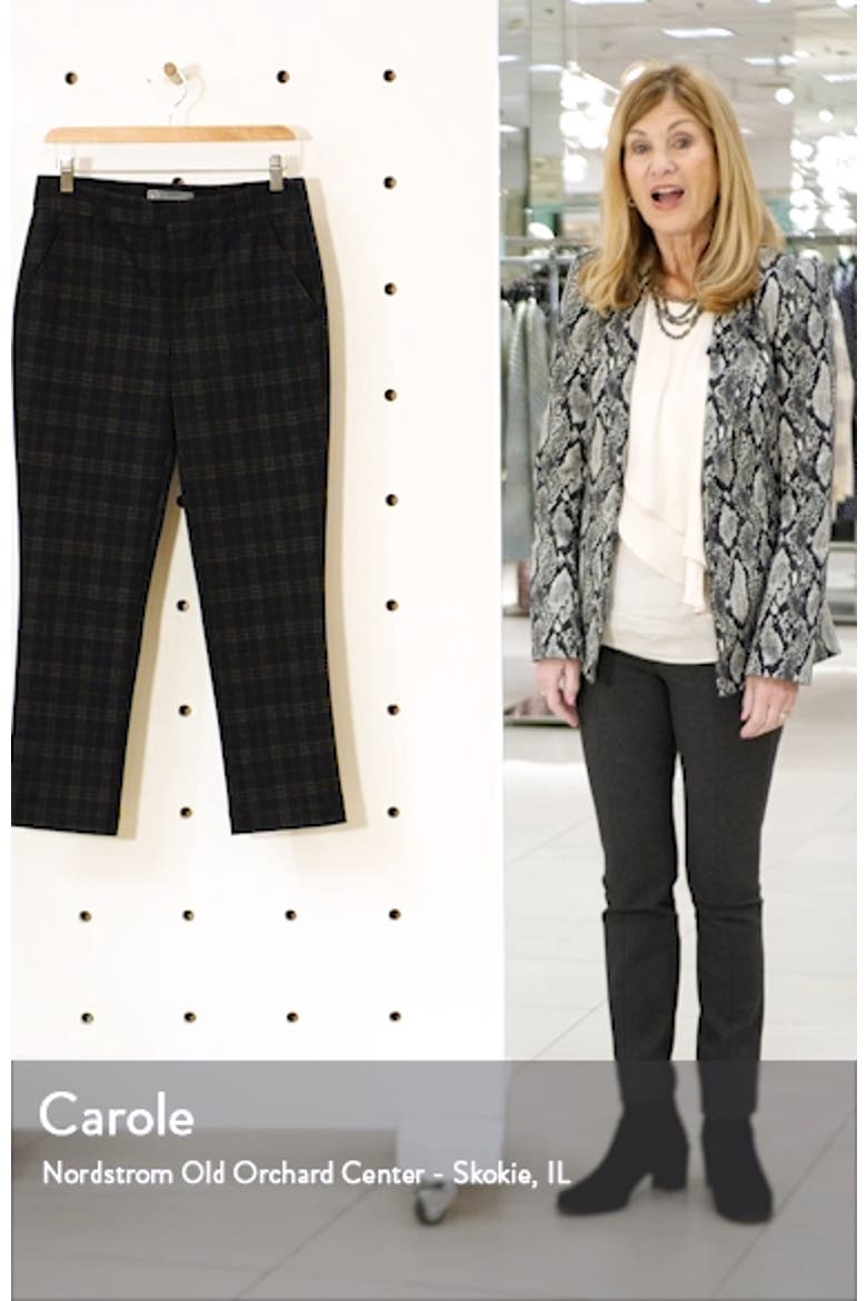 'Ab'Solution Plaid Ankle Trousers (Nordstrom Exclusive) video