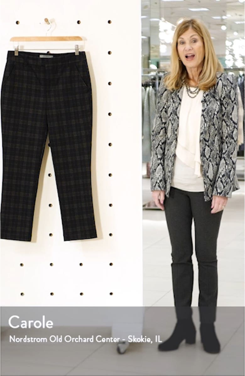 'Ab'Solution Plaid Ankle Trousers, sales video thumbnail