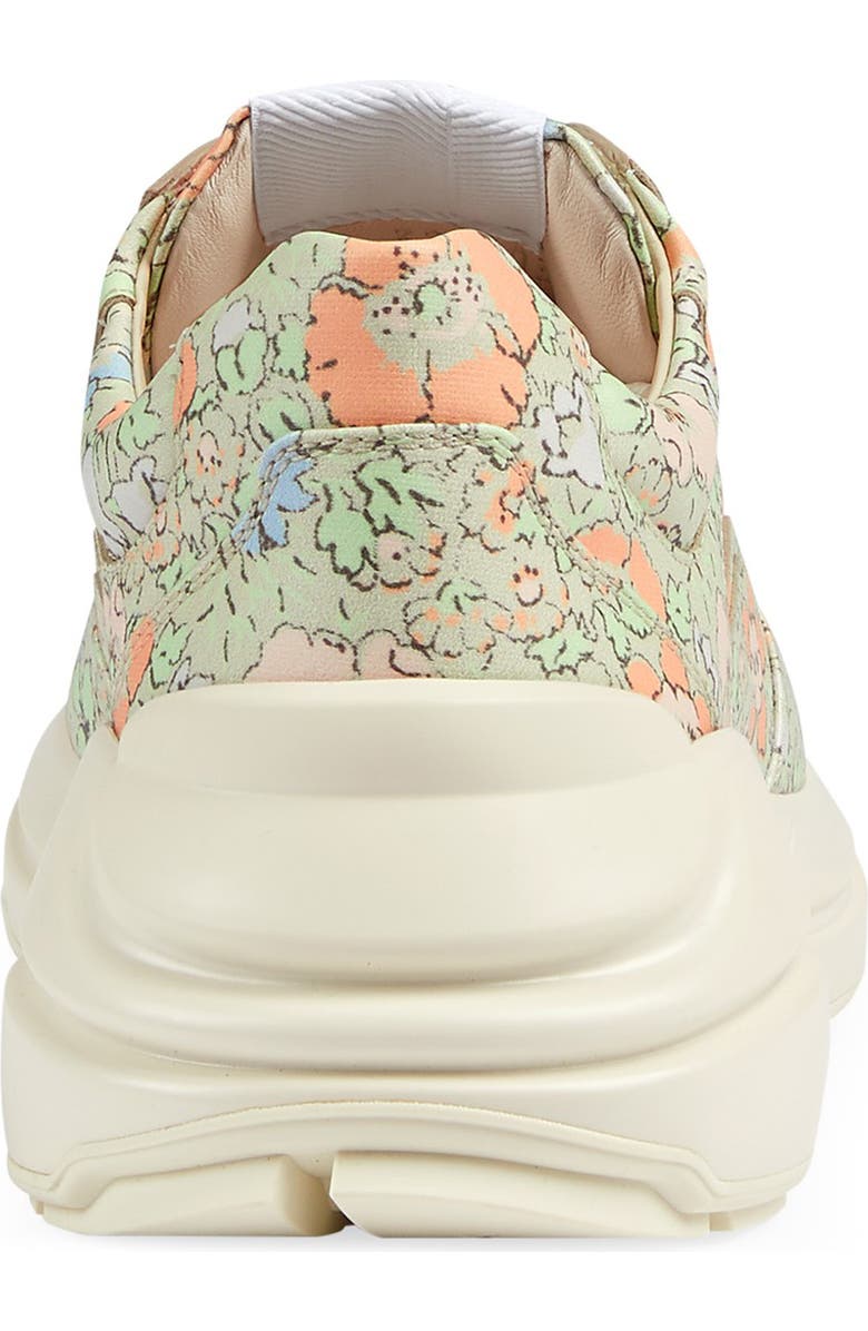 Gucci x Liberty London Rhyton Floral Print Sneaker, Alternate, color,