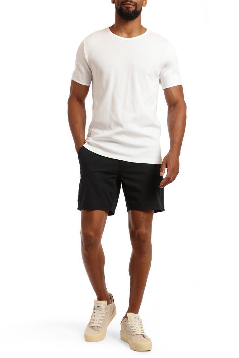 Darren Straight Leg Performance Chino Shorts, Alternate, color, NAVY MOVE