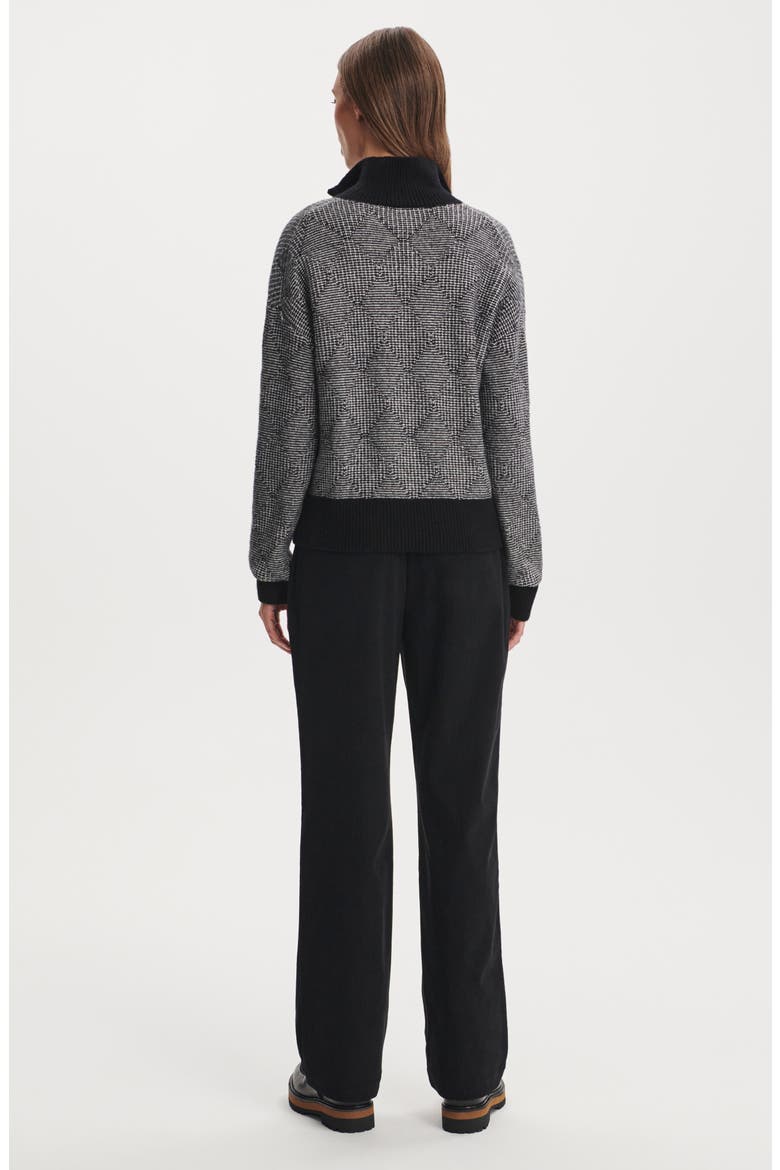 Aldridge Half-Zip Sweater, Alternate, color, BLACK