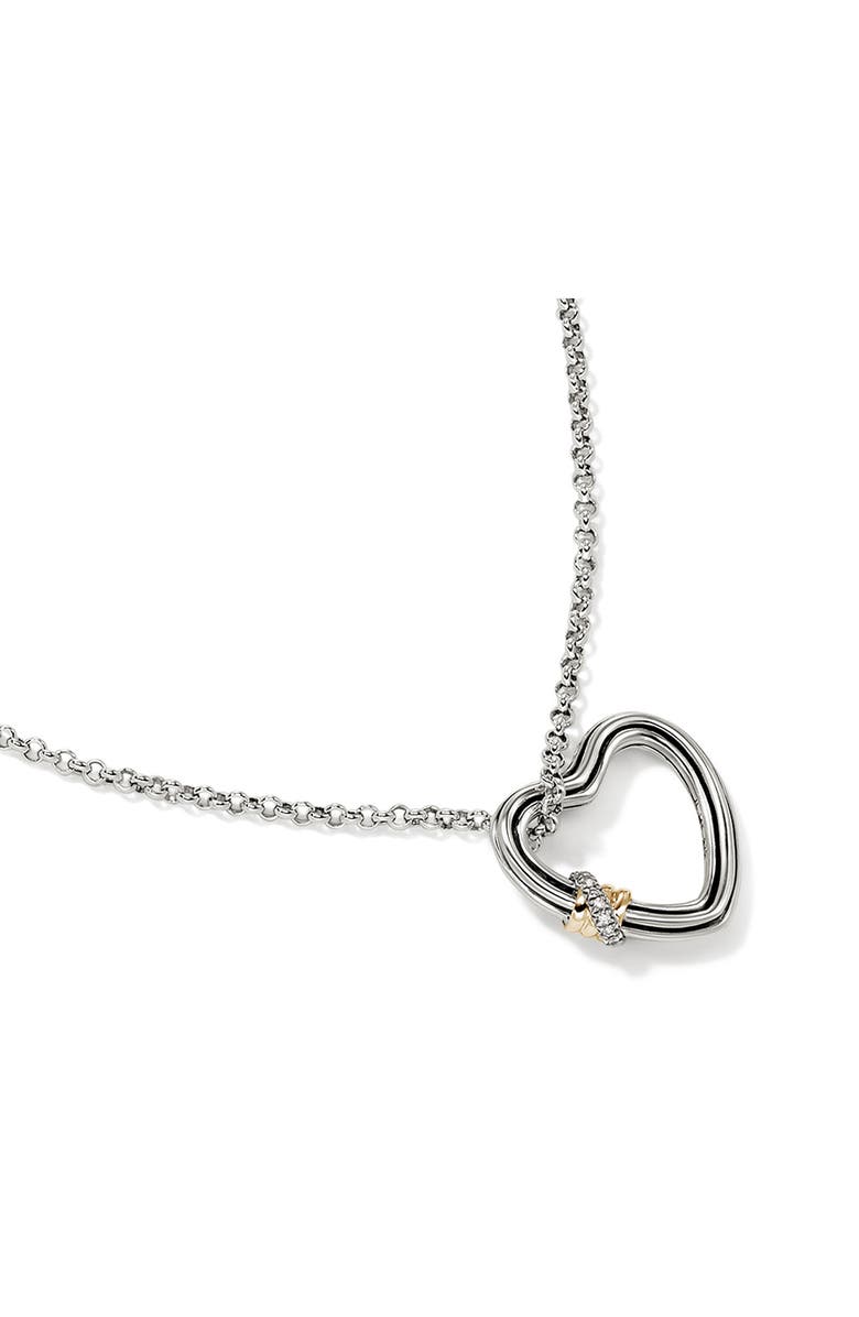 John Hardy Bamboo Collection Heart Pendant Necklace, Alternate, color,