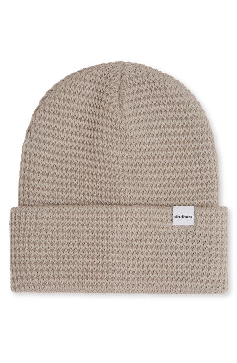 Organic Cotton Waffle Knit Beanie