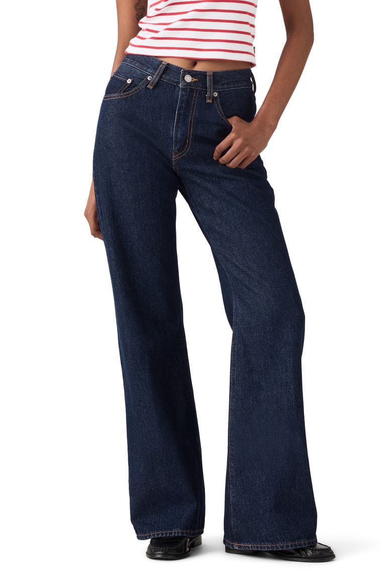 Middy Loose Bootcut Jeans, Main, color, SHADED VIEW