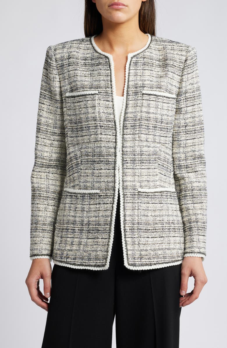 KOBI HALPERIN Tweed Jacket, Alternate, color, Ivory Multi