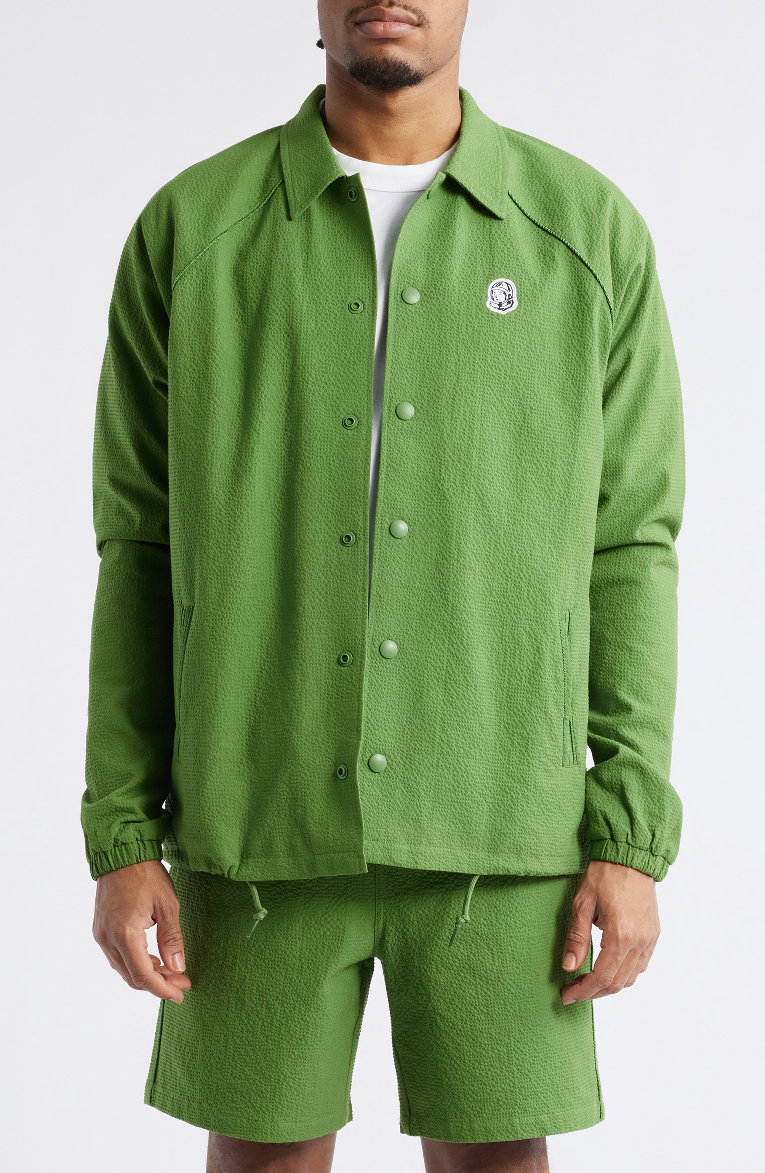 Billionaire Boys Club BB Dipper Logo Embroidered Cotton Seersucker Jacket