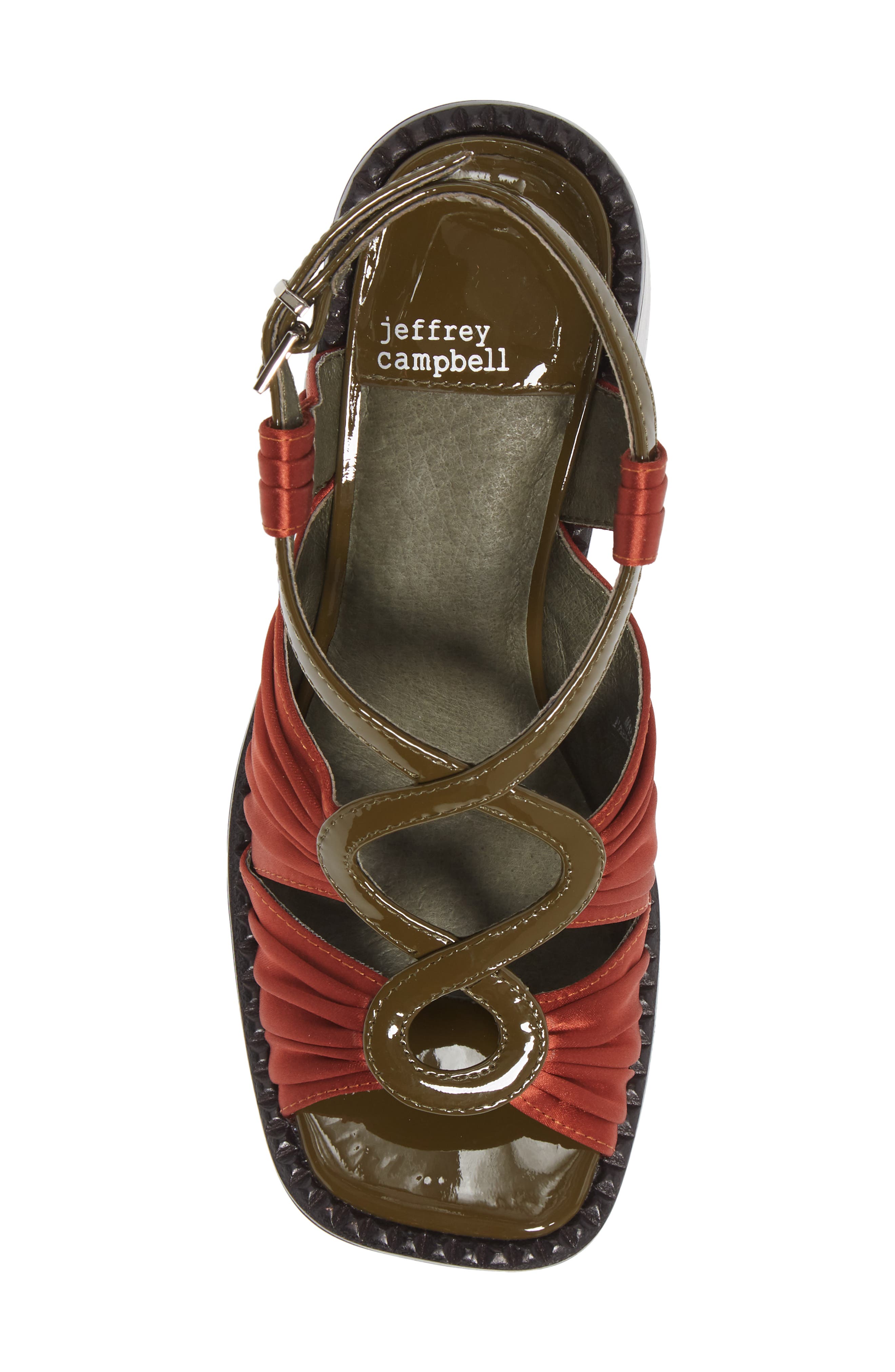 Rockshow Platform Sandal, Alternate, color, RUST SATIN KHAKI