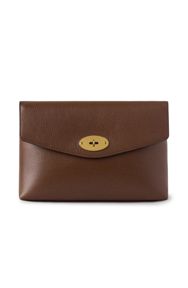 Mulberry Large Darley Cosmetic Pouch, Main, color, Oak