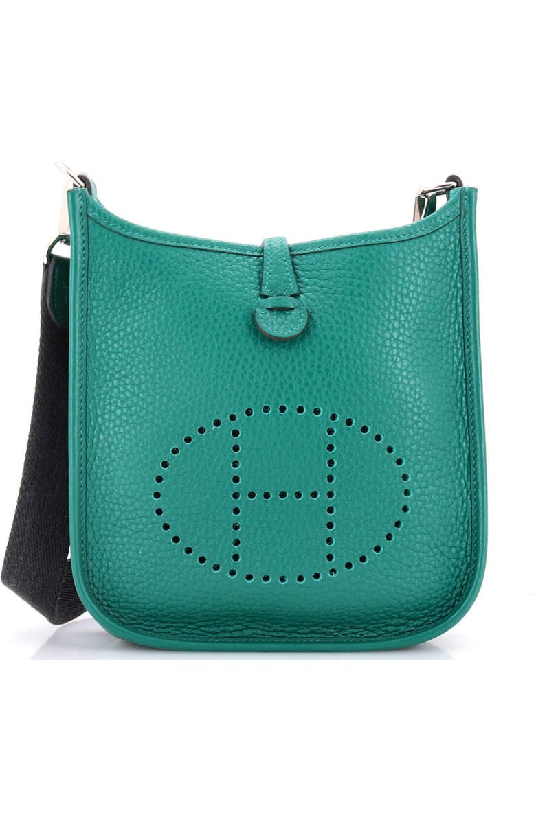 Pre-Owned Hermes Evelyne Bag Gen III Clemence TPM, Main, color, Vert Vertigo