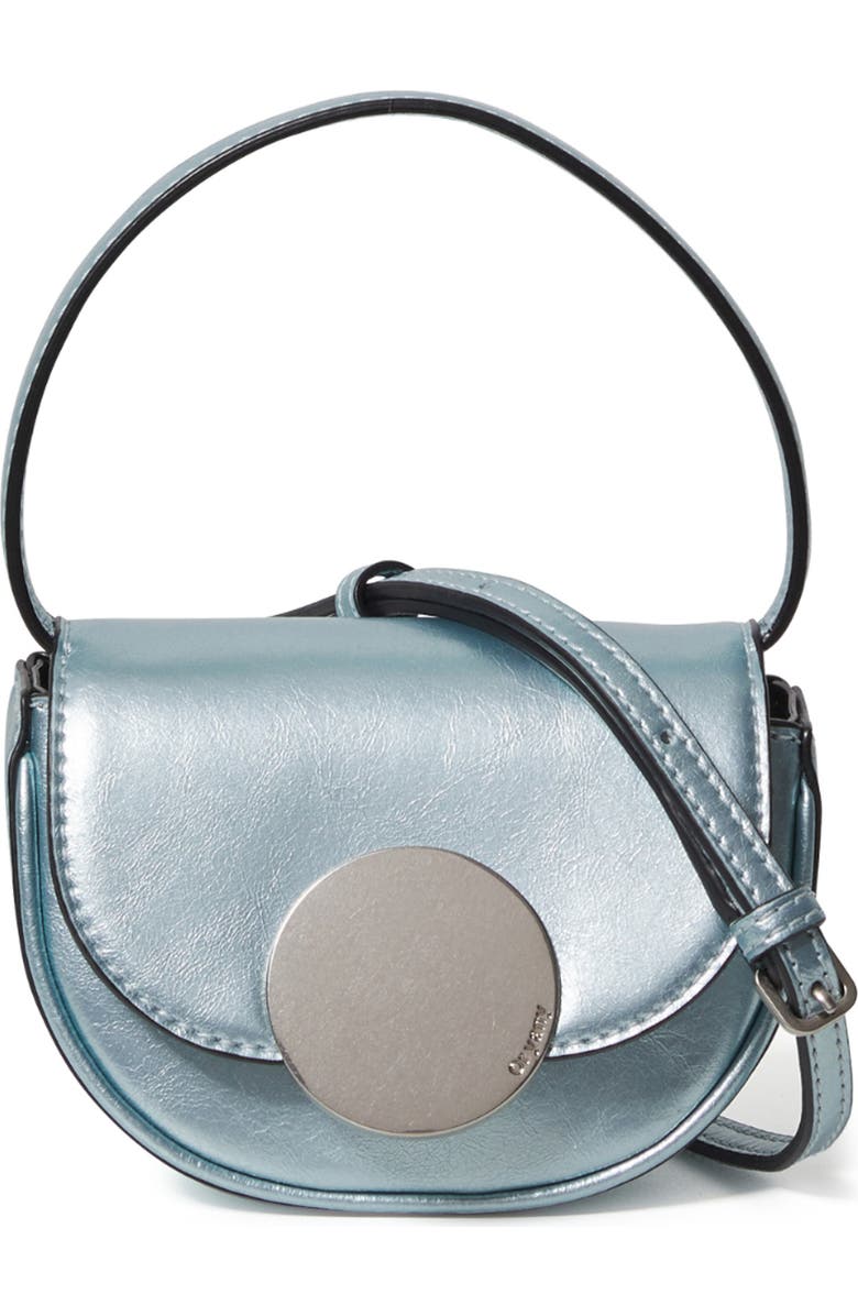 Oryany Petite Lottie Leather Top Handle Bag, Main, color, Blue Silver
