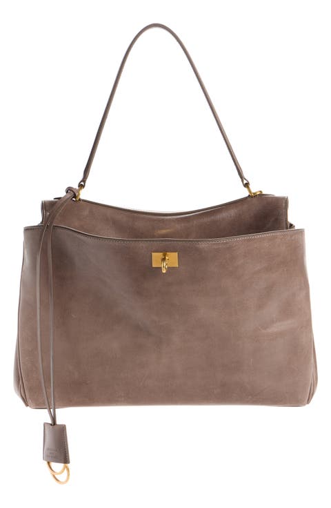 Small Rodeo Leather Top Handle Bag