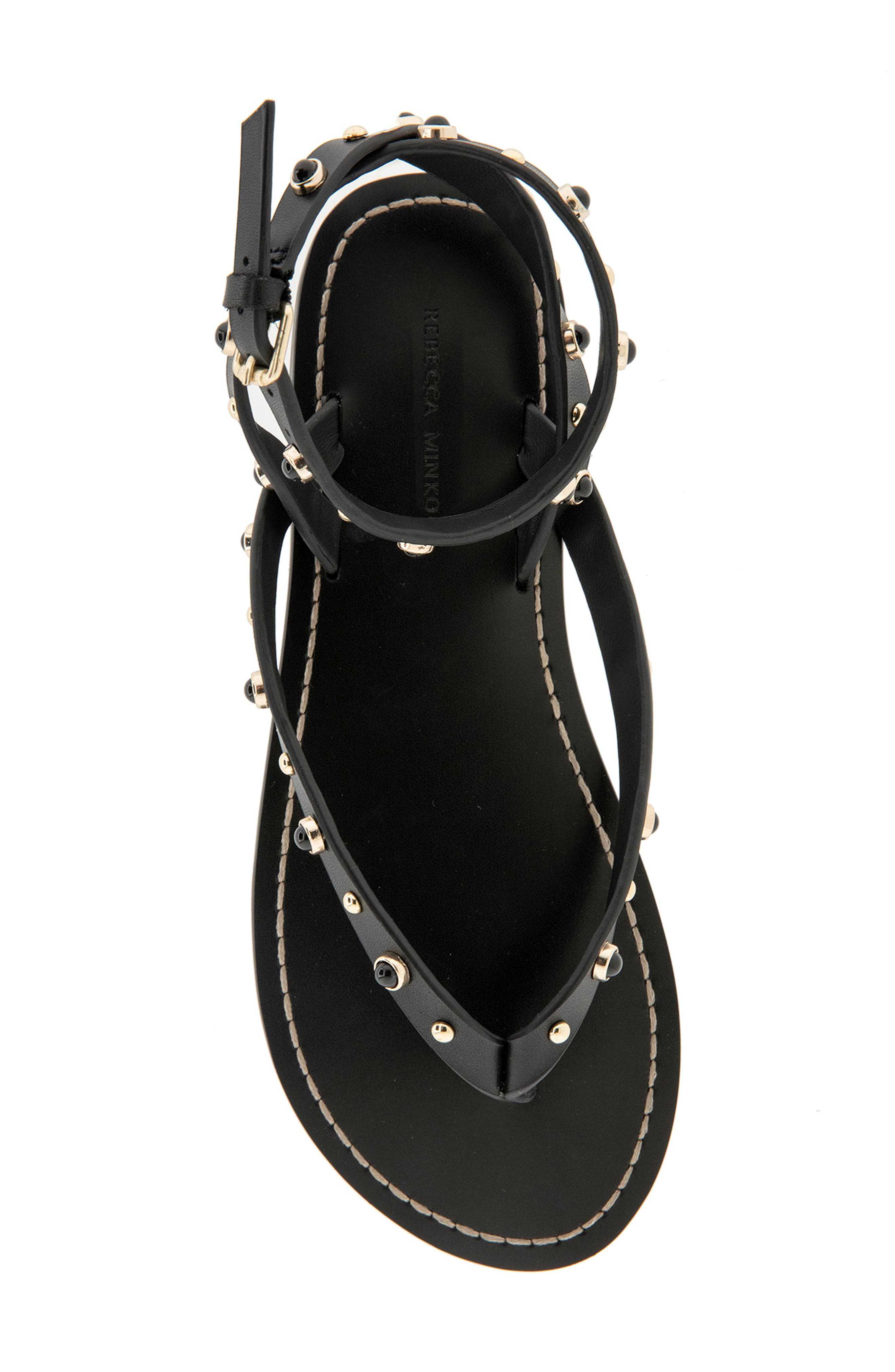 Rebecca Minkoff Jamie Ankle Strap Sandal, Alternate, color, Black