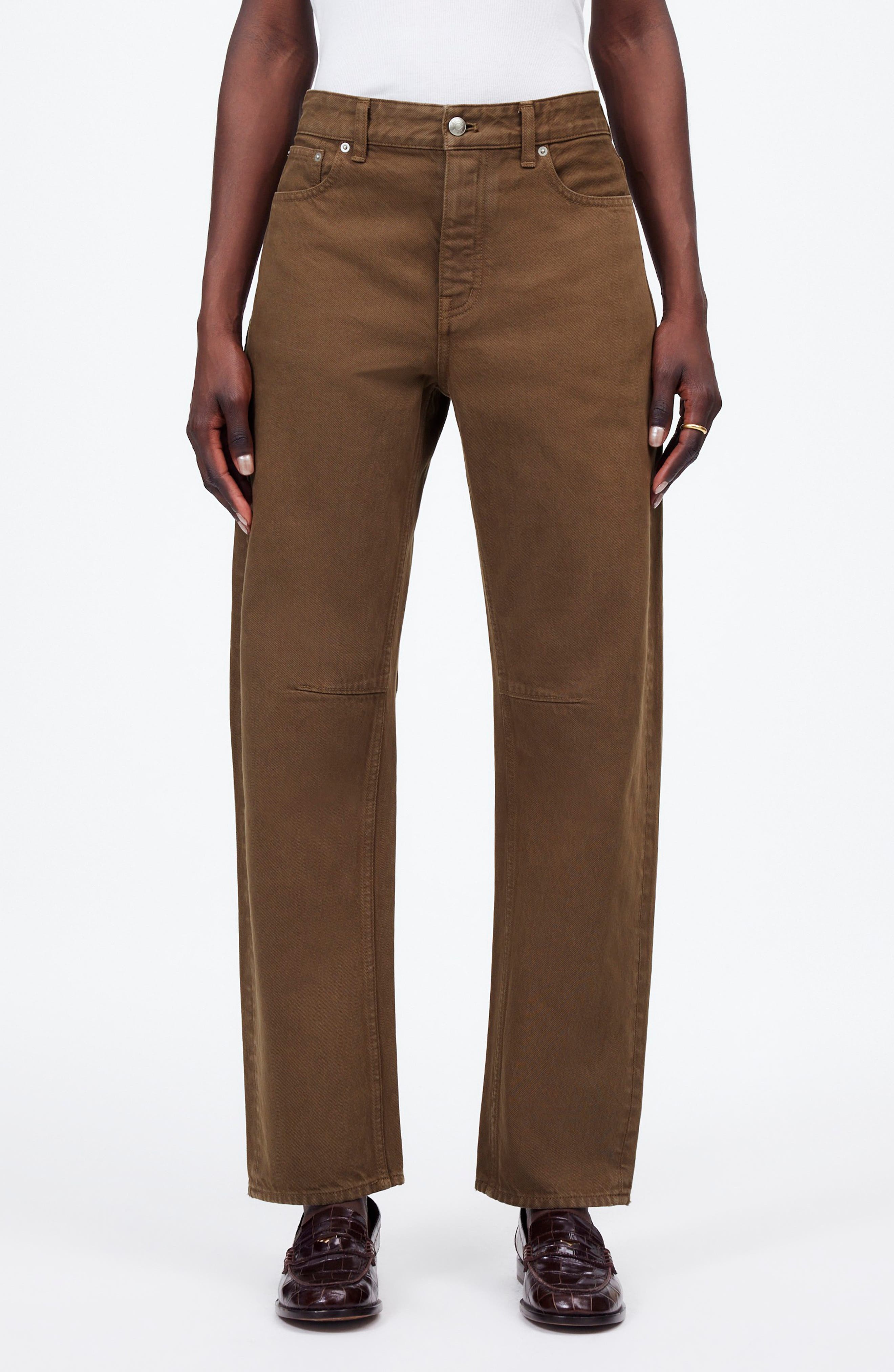 Madewell The Darted Barrel-Leg Jean