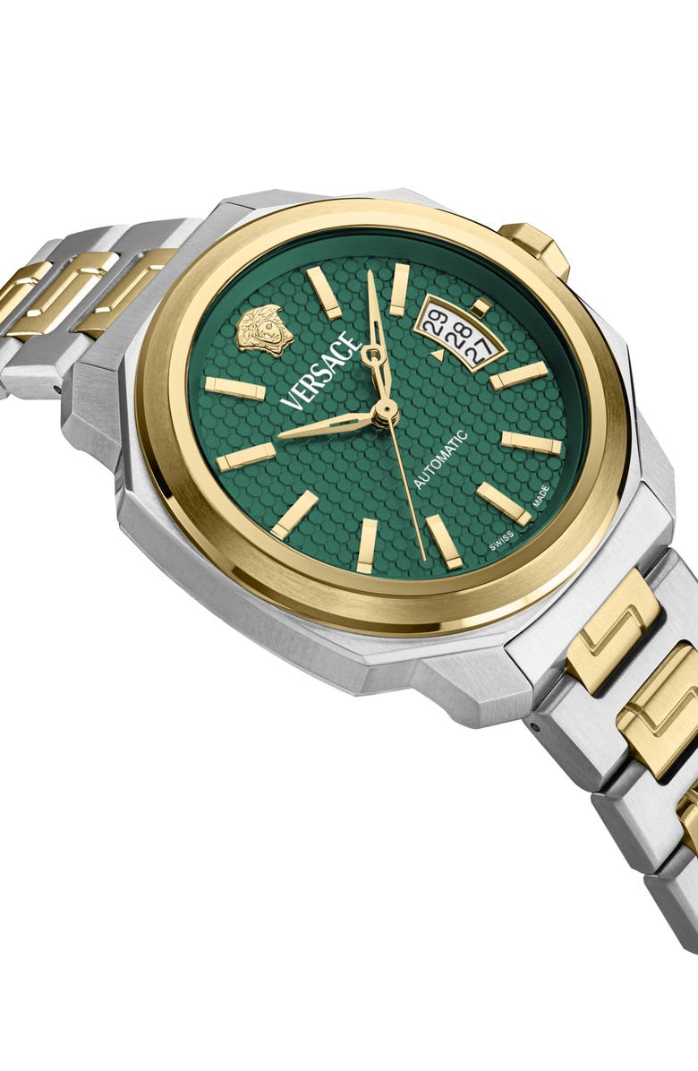 Versace Dylos Two-Tone Bracelet Strap Automatic Watch, 42mm, Alternate, color, Two Tone