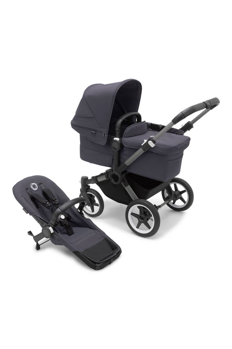 Donkey 5 Mono Stroller with Bassinet, Alternate, color, GRAPHITE/ STORMY BLUE