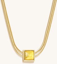 Karma and Luck Awaken & Shine - Citrine Evil Eye November Birthstone Necklace
